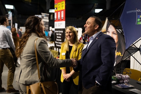 Career Development Employer Handshake